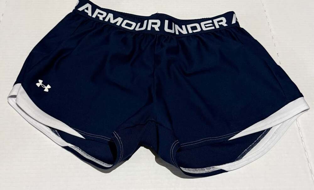 Under Armour Play Up 3.0 Shorts Size MD Blue White Athletic